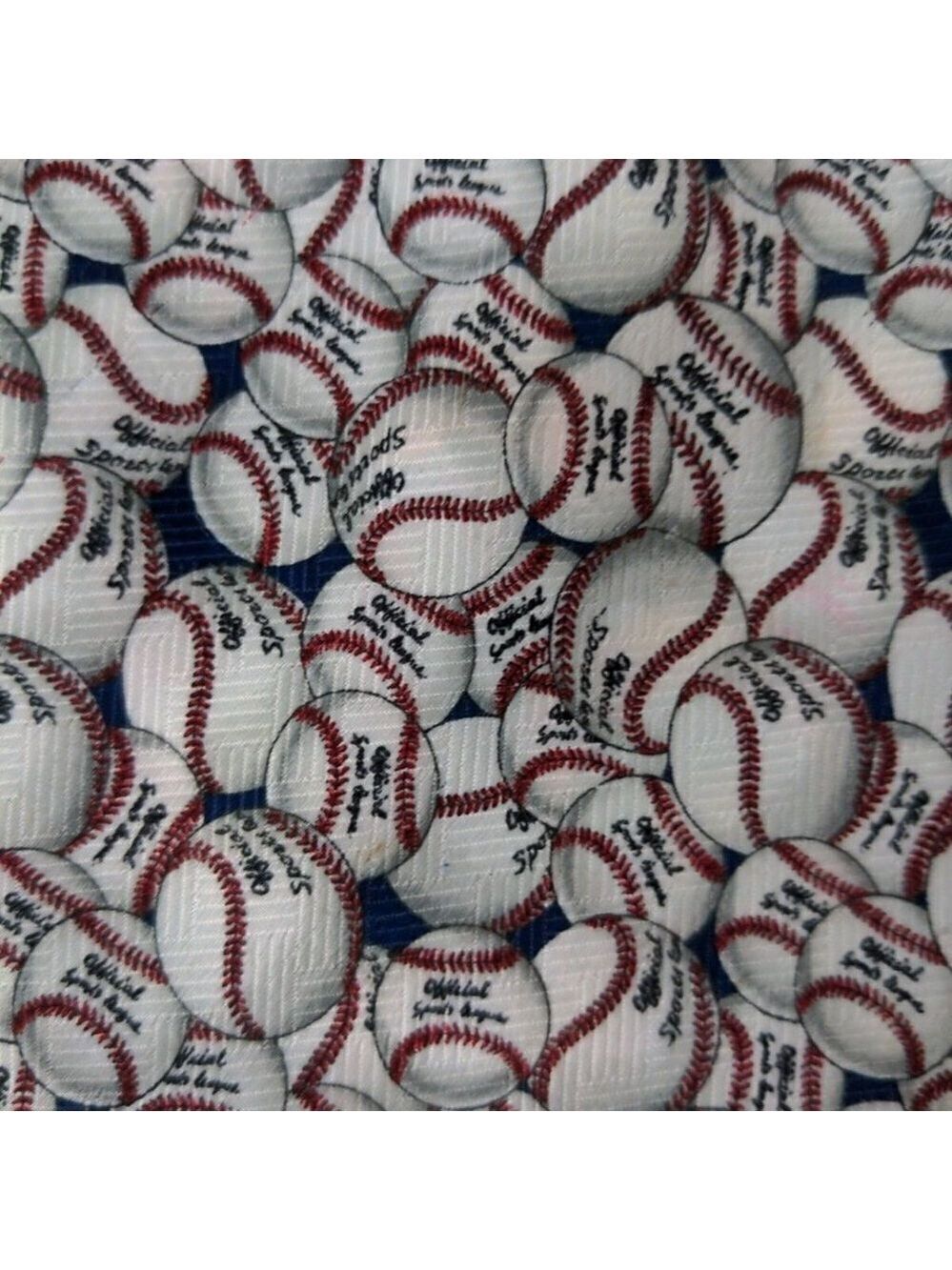 Briefly Stated Baseball Necktie All Over Print - Picture 2 of 6